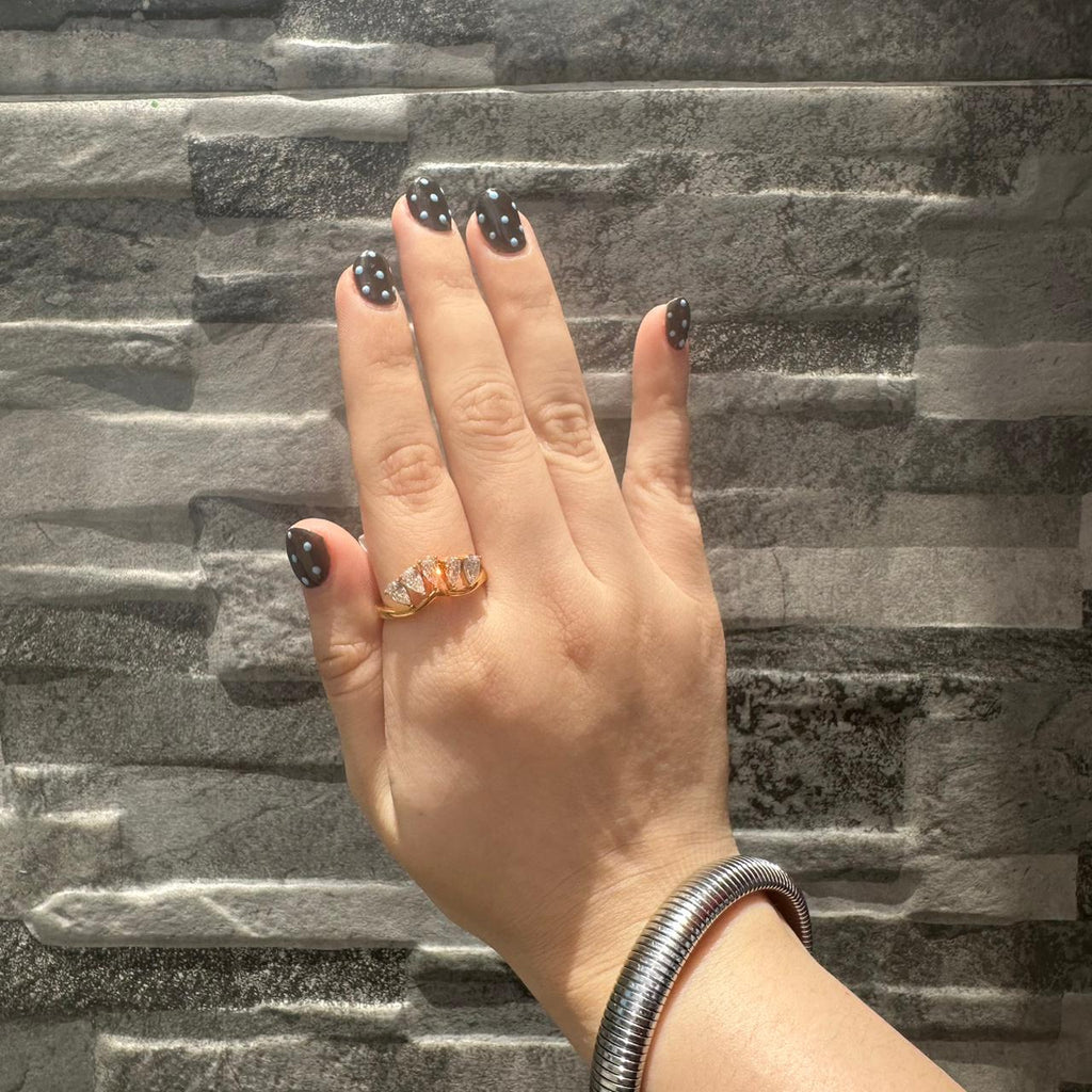 Anillo Triángulos Cristal