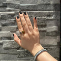 Set Anillos Corazón Bicolor