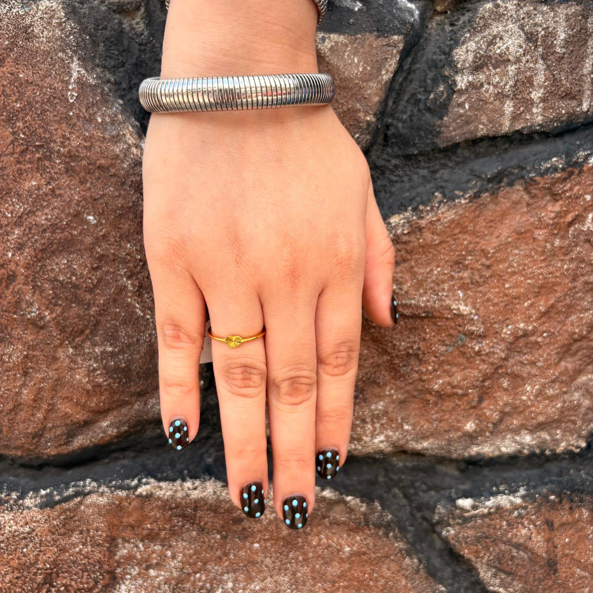 Anillo Concha Dorada