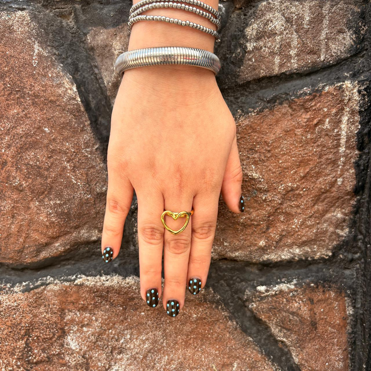 Anillo Corazón Grande Calado