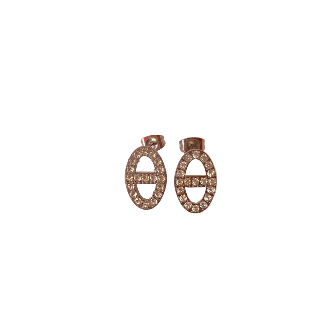 Aretes Óvalo Cristal
