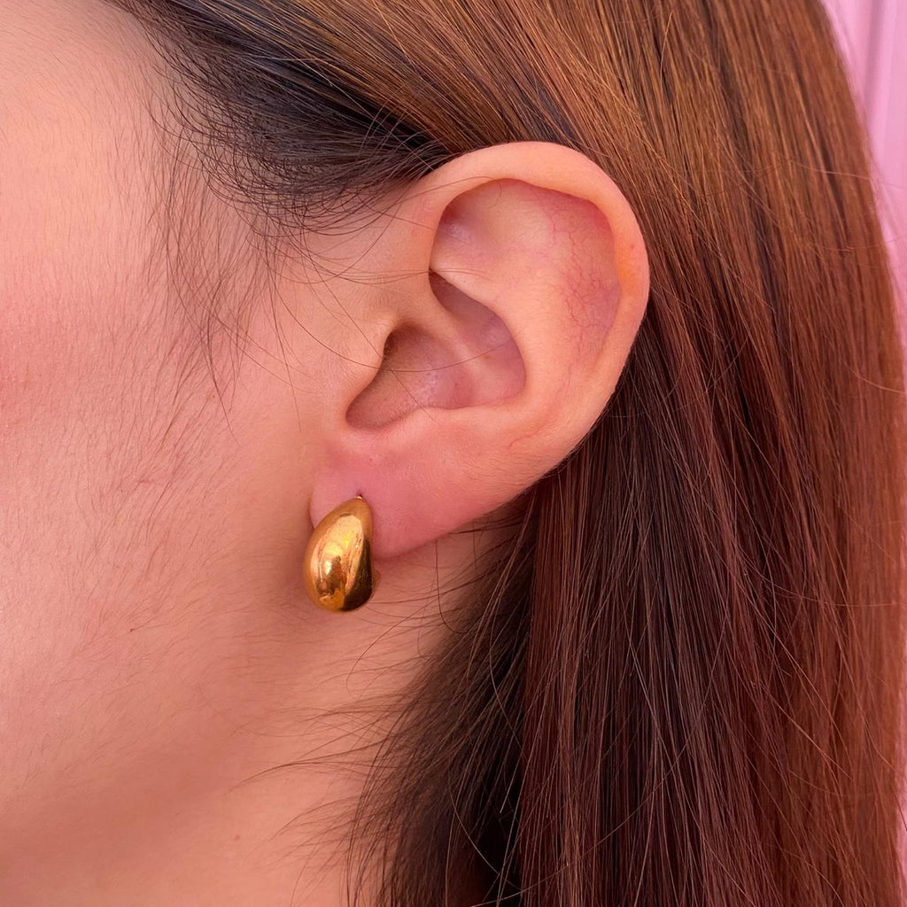 Aretes Luna Dorada