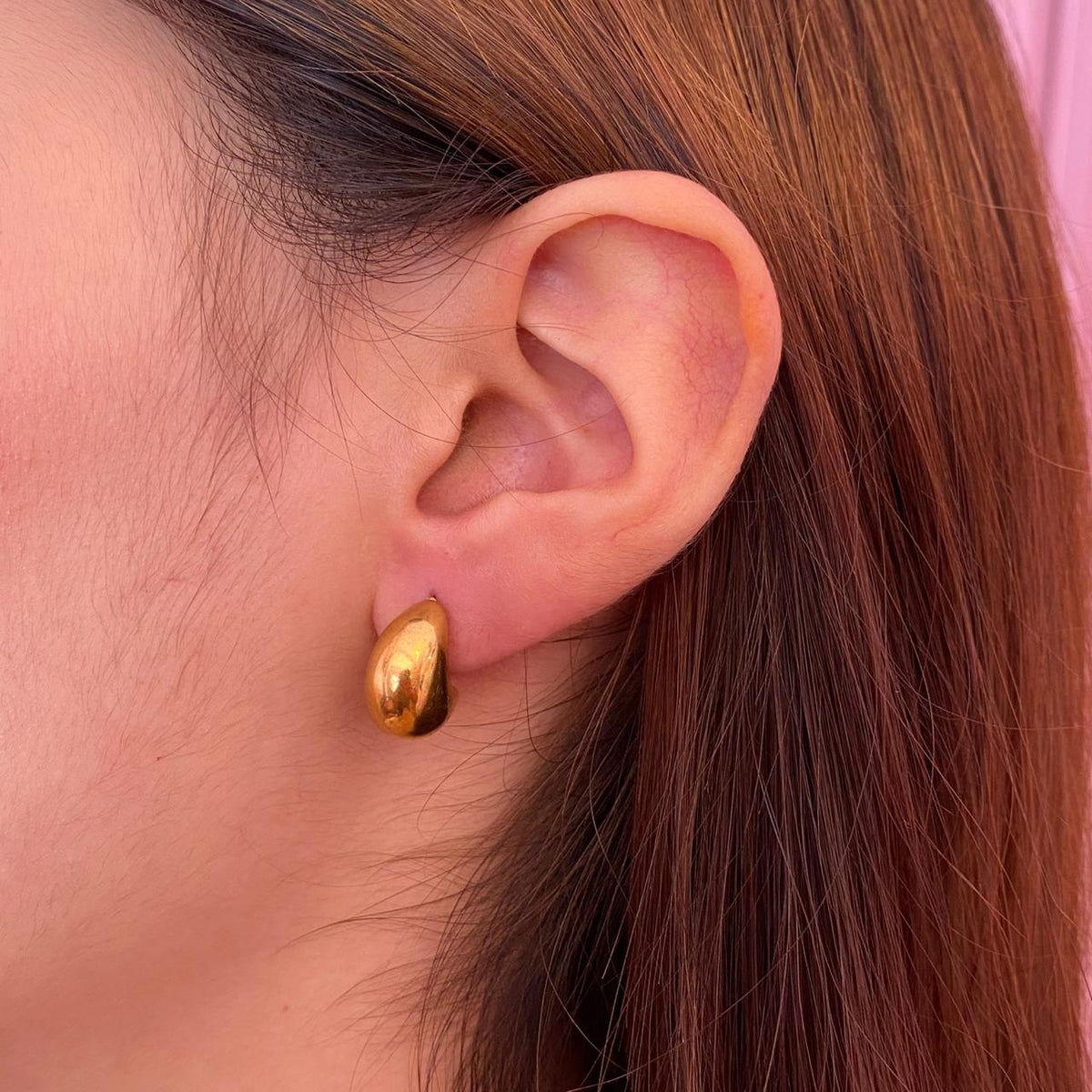 Aretes Luna Dorada