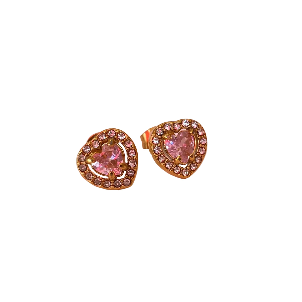 Aretes Corazón Halo