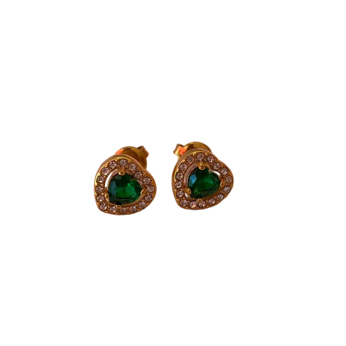 Aretes Corazón Halo