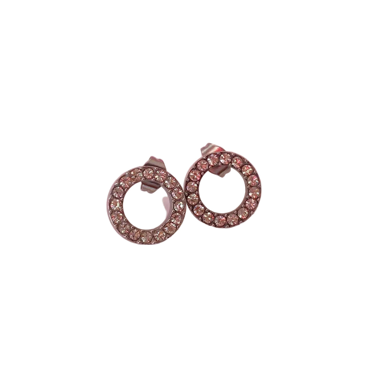 Aretes Aro Cristal