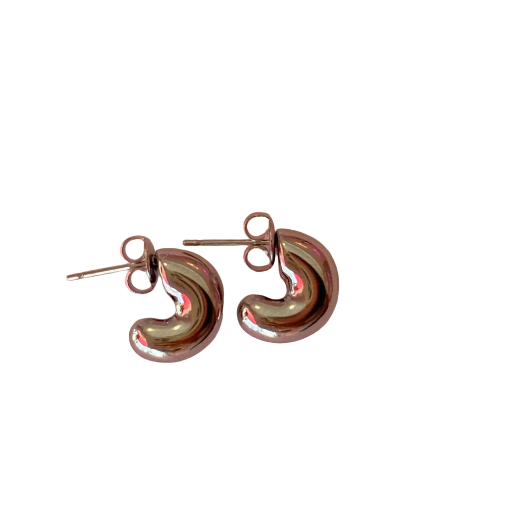 Aretes Luna Plata