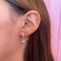 Arete Candado Brillante