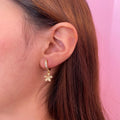 Arete Florecita Dorada