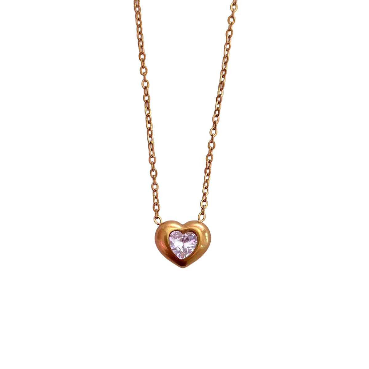 Collar Corazón Cristal