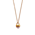 Collar Candado Corazón Dorado