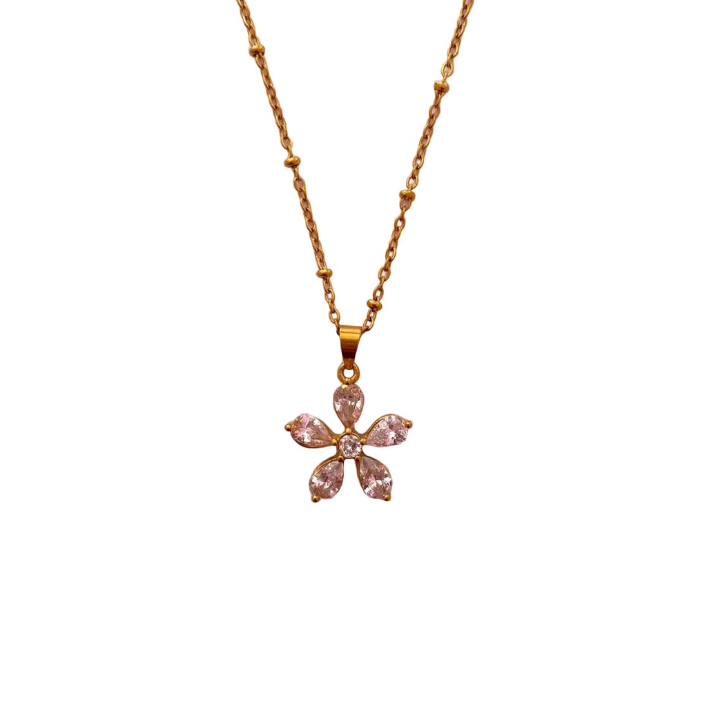 Collar Flor de Circonias