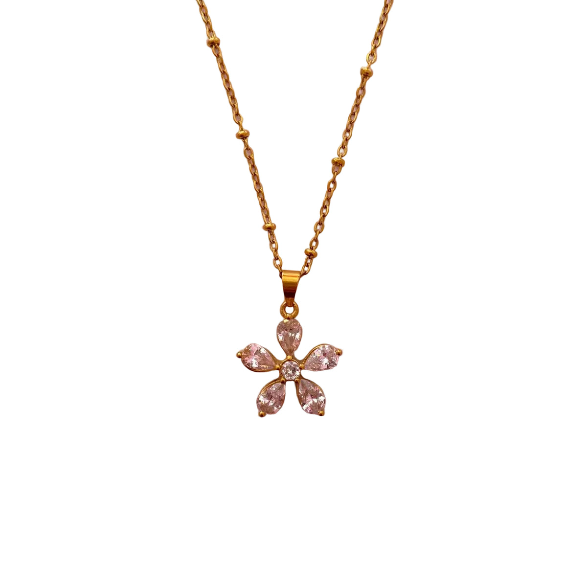 Collar Flor de Circonias