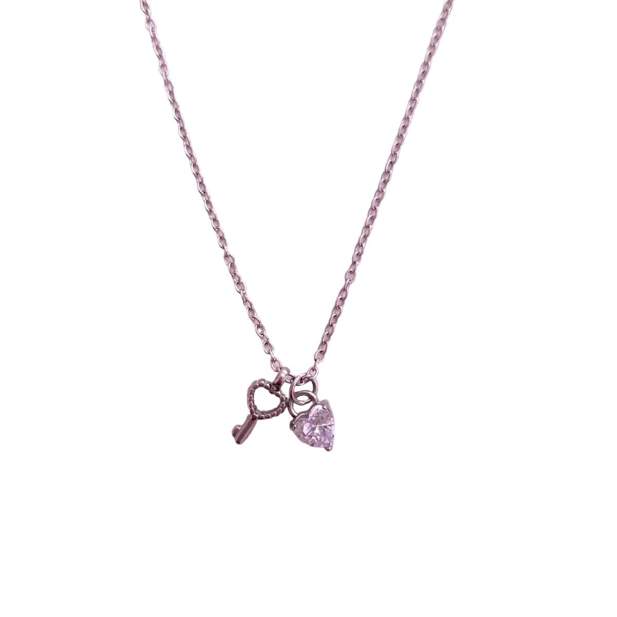 Collar Llave y Corazón