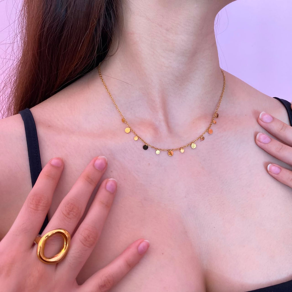 Collar Monedas Colgantes