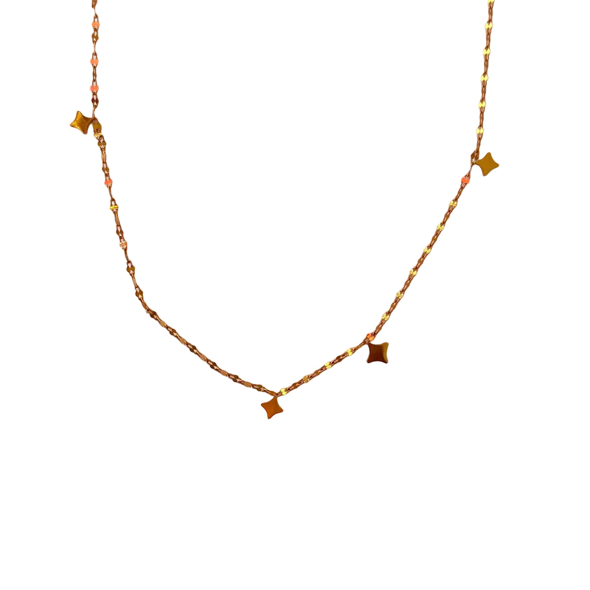 Collar Estrellitas Colgantes